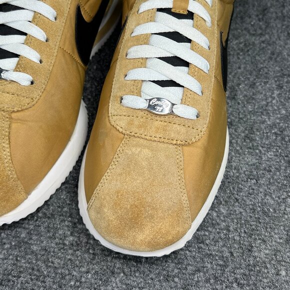 Nike Cortez‎ Basic Nylon Sneakers Men\'s Size 13 Yellow Gold Suede Retro Athletic main image 10